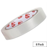 Easy Tear Clear Tape Rolls 19mm x 66m Pack 8 5 Star