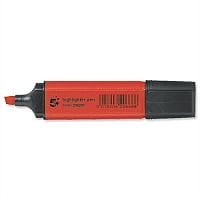 Red Highlighters Chisel Tip Pack 12 5 Star