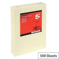 5 Star Multifunctional A4 Paper 80gsm - Cream, Ream of 500 Sheets for Printers and Copiers