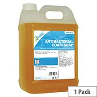 2Work Pack of 1 Antibacterial Foaming Hand Soap Refill 5L 2W01073