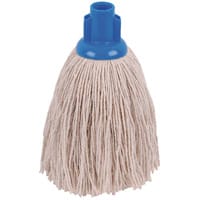2Work Pack of 10 12oz Twine Rough Socket Mop Head Blue PJTB1210I