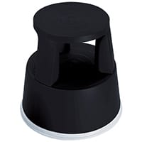 2Work Plastic Step Stool Black T7/Black