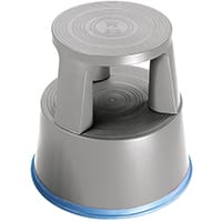 2Work Plastic Step Stool Light Grey T7/Lgrey
