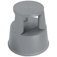 2Work Plastic Step Stool Dark Grey T7/Dgrey