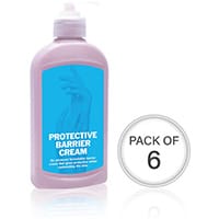 2Work Pack of 6 Protective Barrier Cream 300ml 409