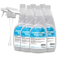 2Work Pack of 6 Furniture Polish Trigger Spray 750ml 603