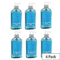 2Work Pack of 6 Antibacterial Pump Liquid Hand Soaps 300ml 2W30037