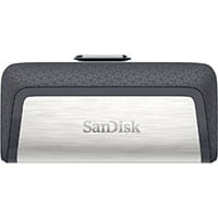 SanDisk Ultra Dual Drive USB Type-C USB flash drive 128 GB USB Type-A / USB Type-C 3.2 Gen 1 (3.1 Gen 1) Black, Silver