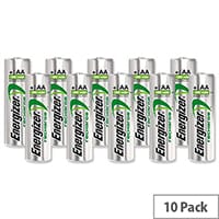 Energizer AA Battery Rechargeable NiMH 2000mAh HR6 1.2V Pack 10