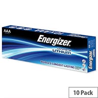 Energizer Ultimate AAA Lithium Battery LR03 10 Pack – 1.5 Volt, Reliable, Wide Temperature Range, 15 Year Shelf Life, Cylindrical Size & Last 8 Times Longer Than Similar Batteries (634353)