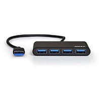 Port Designs 900121 interface hub USB 3.2 Gen 1 (3.1 Gen 1) Type-A 5000 Mbit/s Black