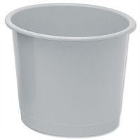 5 Star Office Waste Desk Bin Polypropylene, 14L, Grey (D254xH304mm)