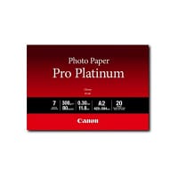 Canon Pro Platinum PT-101 High-Glossy Photo Paper - A2 Size (420 x 594 mm), 300gsm, 300 Micron (Pack of 20)