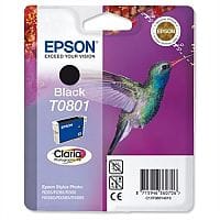 Epson (T0801) Black Ink Photo Cartridge (C13T08014011) - Epson Hummingbird