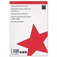 A1 Flipchart Pad Perforated 20 Sheets Plain Pack 5 5 Star