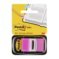 Post-it Index Medium In a Plastic Dispenser, Purple, 50 Flags/Dispenser, 1 Dispenser/Pack