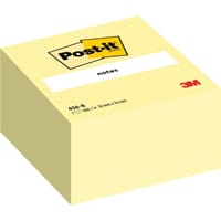 Post-it Notes Cube, Canary Yellow, 76 mm x 76 mm, 450 sheets