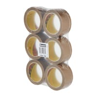 Scotch General Purpose Low Noise Box Sealing Tape 309, Brown, 50 mm x 66 m