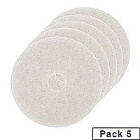 3M Pack of 5 Economy Floor Pads 430mm White 2NDWH17