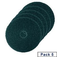 3M Pack of 5 Economy Floor Pads 380mm Green 2NDGN15