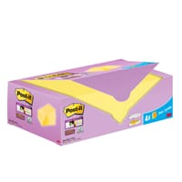 Post-it Super Sticky Notes, Canary Yellow, 127 mm x 76 mm, Cabinet Pack of 24 Pads