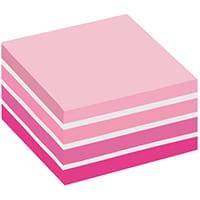 Post-it Notes Colour Cube 76 x 76mm Pastel Pink 2028P