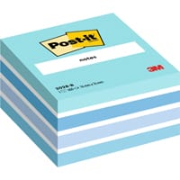 Post-it Notes Cube, Pastel Blue, 76 mm x 76 mm, 450 sheets