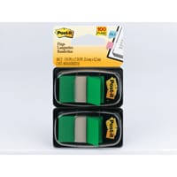 Post-it Index Medium Flags, Green Colour in dual pack, 50 sheets per pack