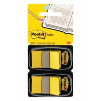 Post-it Index Medium Flags, Yellow Colour in dual pack, 50 sheets per pack