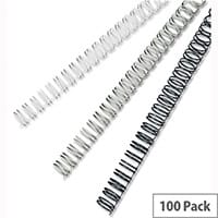 GBC Binding Wires 34 Loop 85 Sheets 9.5mm A4 White Pack 100