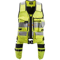 Snickers 4230 AllroundWork, High-Vis Tool Vest Class 1 High Visibility Yellow - Black Size: XS