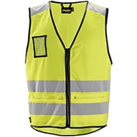 Snickers 4310 AllroundWork High-Vis Vest Class 2 Size S/M Yellow