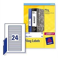 Avery File Labels Laser L7170-25 134x11mm 600 Labels
