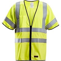Snickers 4361 ProtecWork Vest High-Vis Class 3 High Visibility Yellow - Size: XL