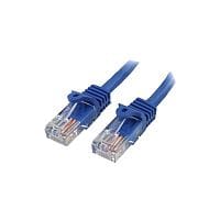 StarTech 1 m Blue Cat5e Snagless RJ45 UTP Patch Cable 1m Patch Cord 1 x RJ-45 Male Network 1 x RJ-45 Male Network Patch Cable Gold Plated Contact Blue 45PAT1MBL