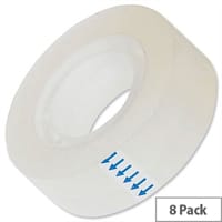 Clear Roll Sticky Tapes 19mm x 33m Pack 8 5 Star