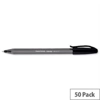 Paper Mate InkJoy 100 Black Ballpoint Pen 50 Pack - Tip 1.0mm, 0.7mm Width, Ink System, Durable, Ambidextrous, No Smear, High Gloss Finish & Refillable (S0957120)