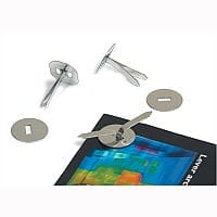 Metal Paper Fasteners with Washers 19mm Pack 200 Whitecroft