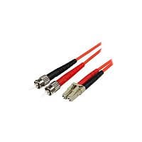 StarTech 5m Fiber Optic Cable Multimode Duplex 50/125 LSZH LC/ST OM2 LC to ST Fiber Patch Cable 50FIBLCST5