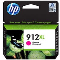 HP 912XL Magenta Ink Cartridge - High Yield, 10.4ml, for Officejet Printers 8012, 8014, 8015; Officejet Pro 8022, 8024, 8025, 8035 - HP No 912 XL