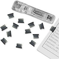 Rapesco Supaclip ''40'' Plain Steel Clips with Dispenser (Pack of 25 clips)