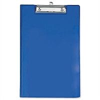 Blue Fold Over Clipboard Foolscap Rapesco