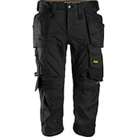 Snickers 6142 AllroundWork Stretch Pirates Holster Pockets Black Size 44 (W30xL32inch)