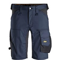Snickers 6143 AllroundWork, Stretch Shorts Navy - Black Size: 64