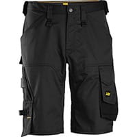 Snickers 6153 AllroundWork, Stretch Loose Fit Work Shorts Black Size: 064