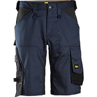 Snickers 6153 AllroundWork, Stretch Loose Fit Work Shorts Navy - Black Size: 064