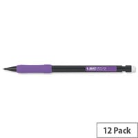 Bic Matic Grip Mechanical Pencil HB 0.7mm Lead x 3 Assorted Grips Pack 12