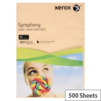 Xerox Symphony Pastel Salmon A4 Paper 80gsm Paper Pack of 500