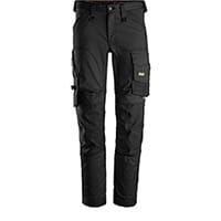 Snickers 6341 AllroundWork Stretch Trousers Black Size 100 (W35xL30inch)