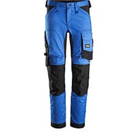 Snickers 6341 AllroundWork Stretch Trousers True Blue - Black Size 58 (W41xL32inch)
